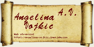 Angelina Vojkić vizit kartica